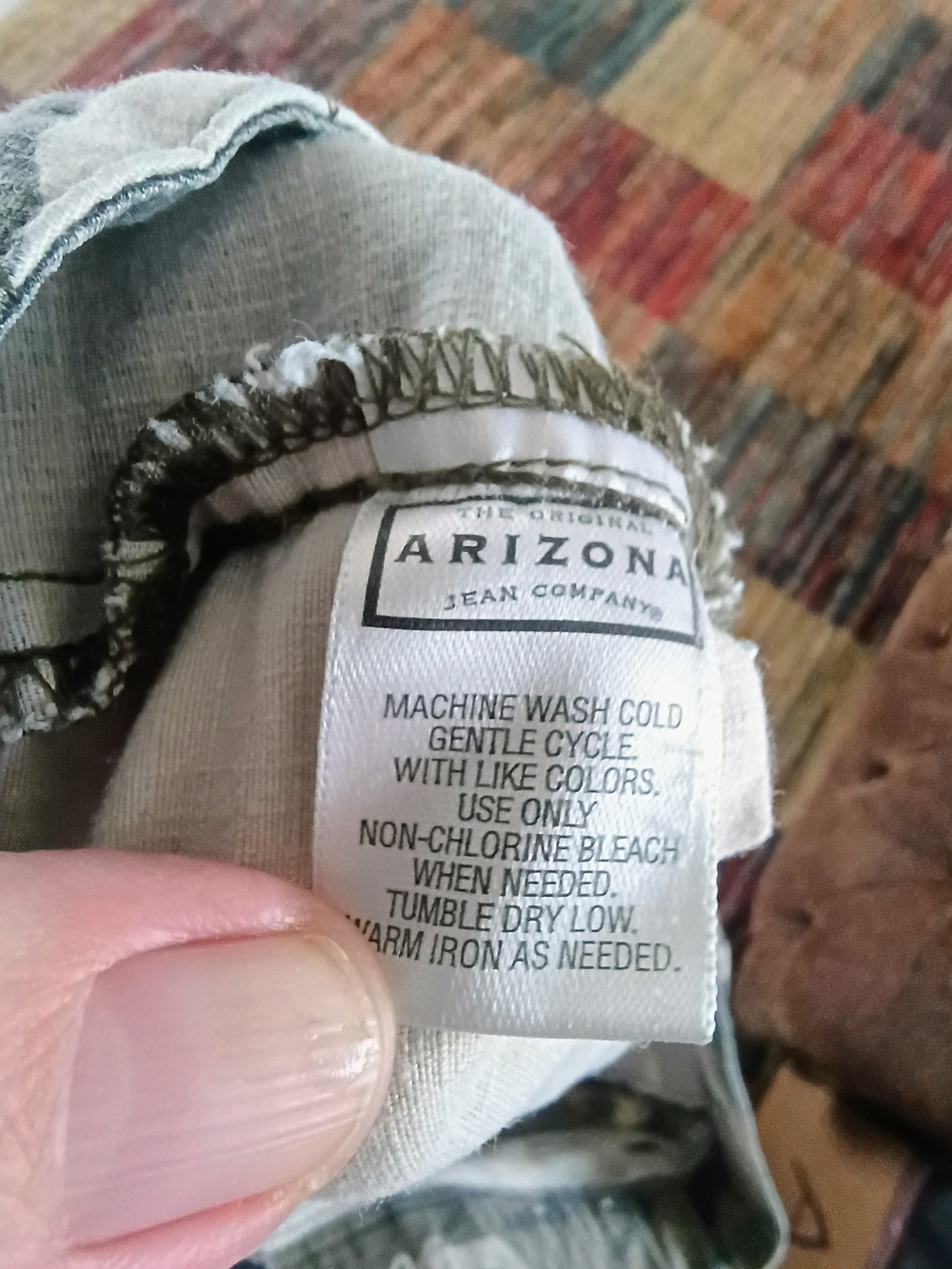 Arizona Jean Co Camo Cargo Pants Women’s Size 9 Green Utility Y2K Style - Picture 8 of 8
